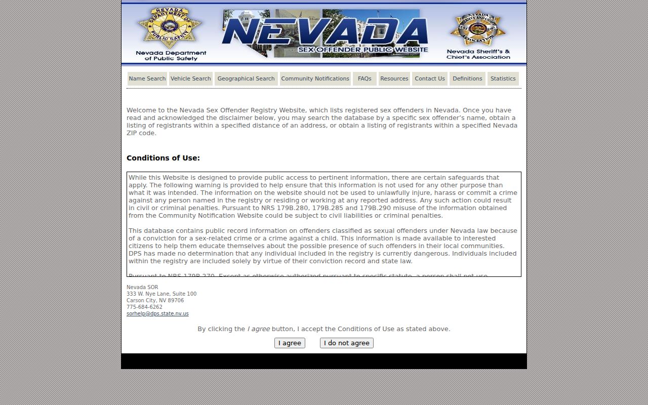 Winchester neighbors research using Nevada registry terms and search limits